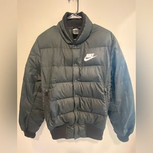 NIKE Like New Mens Bomber Down Insulated Jacket